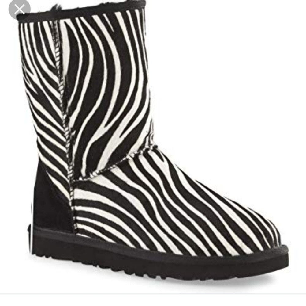 UGG size 9 zebra